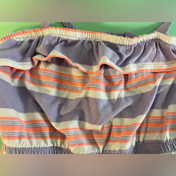 Old Navy Purple & Peach Girl Romper size 5T, toddler clothing, summer clothing - Picture 3 of 6